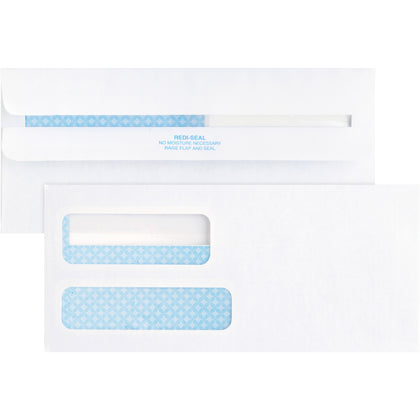 Business Source No. 9 Double Window Invoice Envelopes - Pack of 500