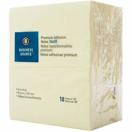 Business Source Repositionable Notes - Right