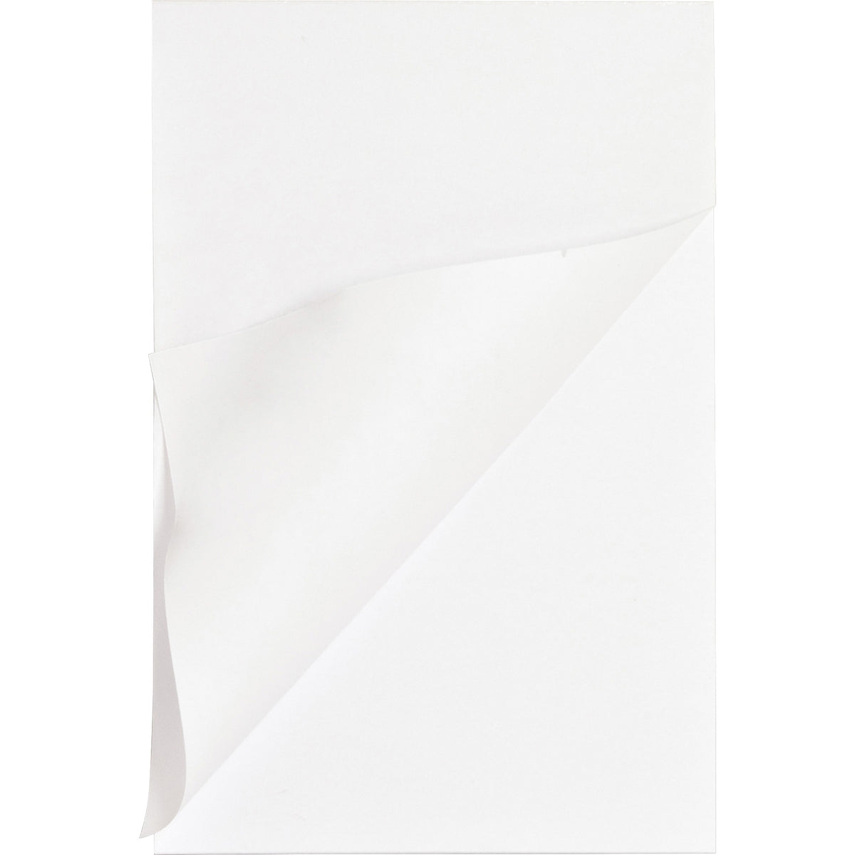 Business Source Plain Memo Pads - 100 Sheets - Plain - Glued - Unruled Front Ruling - 15 lb Basis Weight - 4" x 6" Sheet Size - White Paper - Chipboard Backing - 1 Dozen