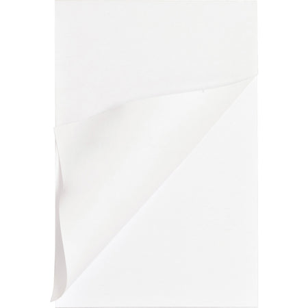Business Source Plain Memo Pads - 100 Sheets - Plain - Glued - Unruled Front Ruling - 15 lb Basis Weight - 4" x 6" Sheet Size - White Paper - Chipboard Backing - 1 Dozen