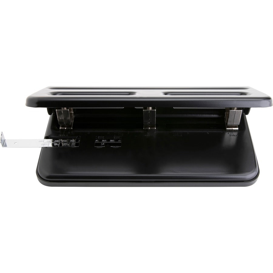 Business Source Heavy-duty 3-hole Punch - Front