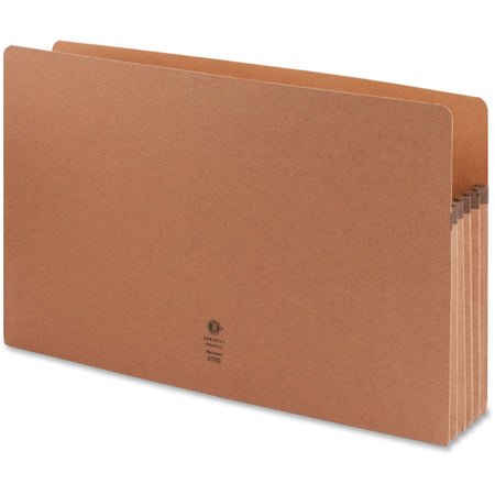 Business Source Legal Recycled File Pocket - 8 1/2" x 14" - 5 1/4" Expansion - Redrope - Redrope - Tear Proof, Tyvek Gusset, Reinforced Gusset - 30% Recycled - 10 / Box