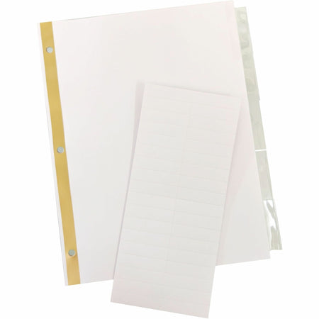 Business Source Tear-resistant Clear Tab Index Dividers - 5 x Divider(s) - 5 Tab(s)/Set - 8.5" Divider Width x 11" Divider Length - Letter - White Divider - Clear Tab(s) - 100% Recycled - Tear Resistant - 5 / Set