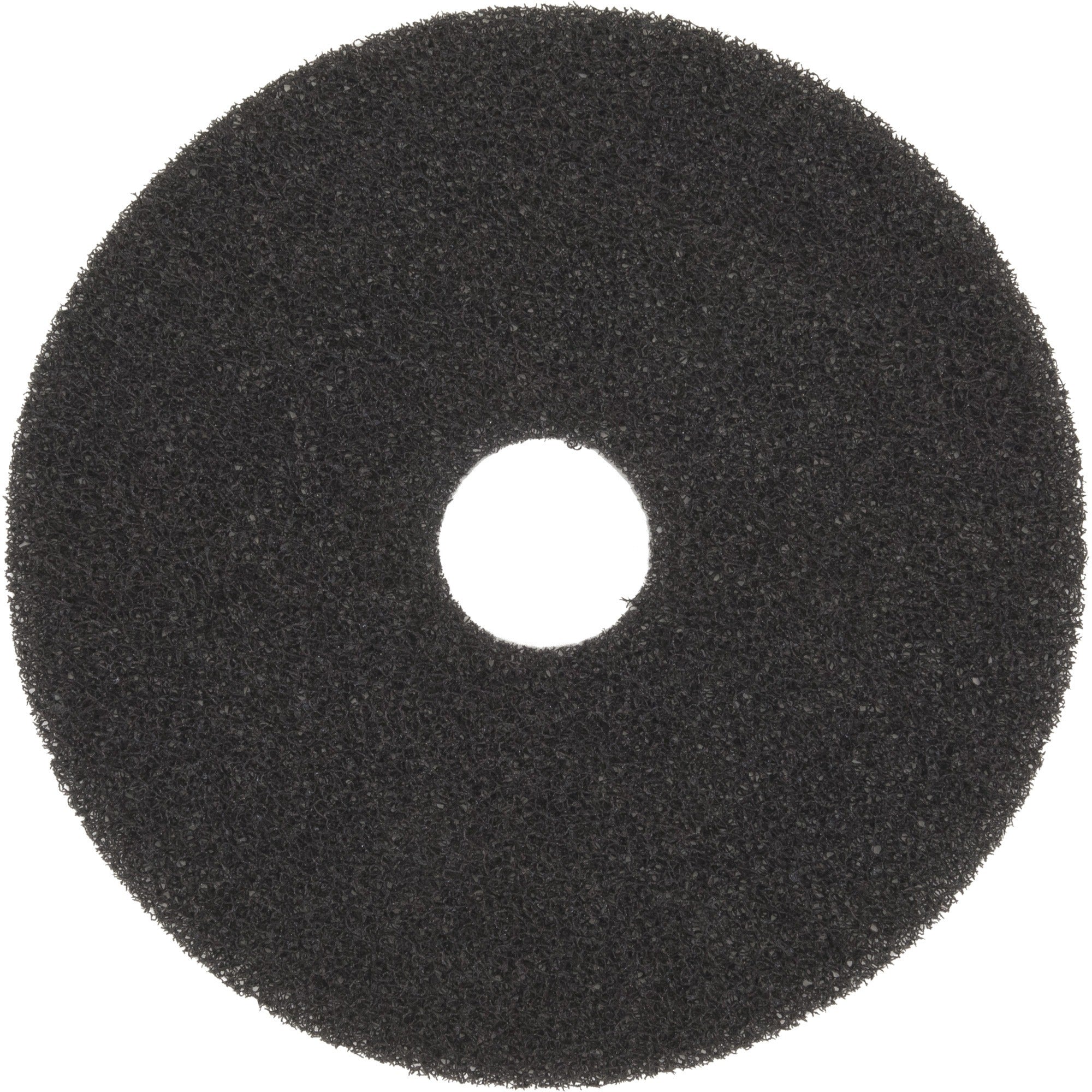 Scotch-Brite High Productivity Pad 7300 - Round20" Diameter x 0.50" Thickness - Floor, Stripping - 175 rpm to 600 rpm Speed Supported - Durable, Clog Resistant, Dirt Remover - Nylon - Black - 5 / Carton