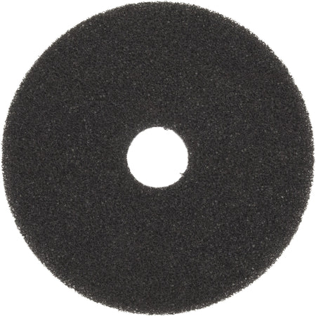 Scotch-Brite High Productivity Pad 7300 - Round20" Diameter x 0.50" Thickness - Floor, Stripping - 175 rpm to 600 rpm Speed Supported - Durable, Clog Resistant, Dirt Remover - Nylon - Black - 5 / Carton
