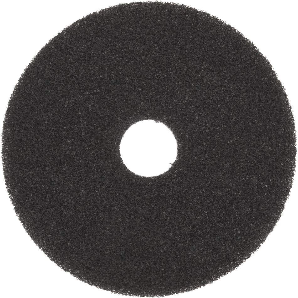 Scotch-Brite High Productivity Pad 7300 - Round20" Diameter x 0.50" Thickness - Floor, Stripping - 175 rpm to 600 rpm Speed Supported - Durable, Clog Resistant, Dirt Remover - Nylon - Black - 5 / Carton