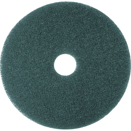 3M Blue Cleaner Pads - Round - 12" Diameter - Scrubbing, Floor - Hard Floor - 175 rpm to 600 rpm Speed Supported - Textured, Adhesive, Durable, Heavy Duty, Dirt Remover, Scuff Mark Remover, Abrasive - Nylon, Polyester Fiber - Blue - 5 / Carton