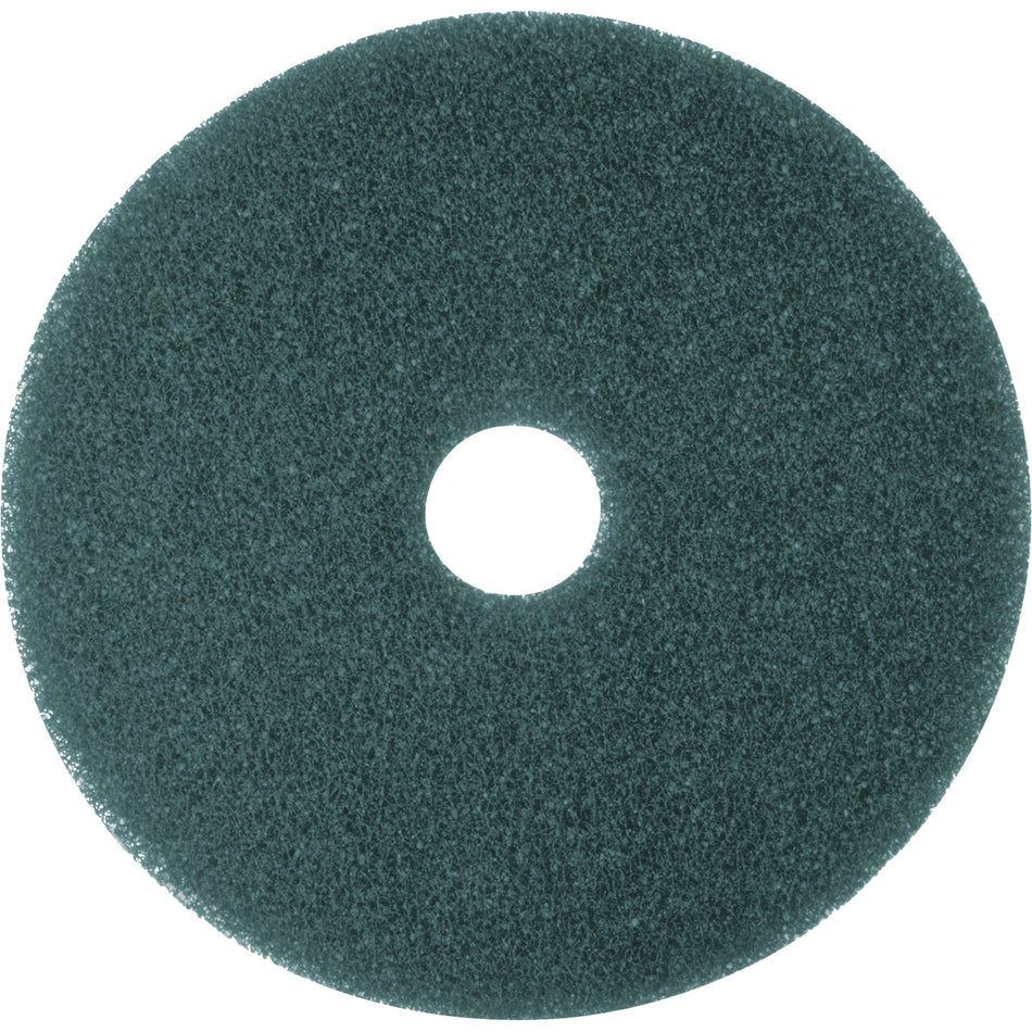 3M Blue Cleaner Pads - Round - 12" Diameter - Scrubbing, Floor - Hard Floor - 175 rpm to 600 rpm Speed Supported - Textured, Adhesive, Durable, Heavy Duty, Dirt Remover, Scuff Mark Remover, Abrasive - Nylon, Polyester Fiber - Blue - 5 / Carton