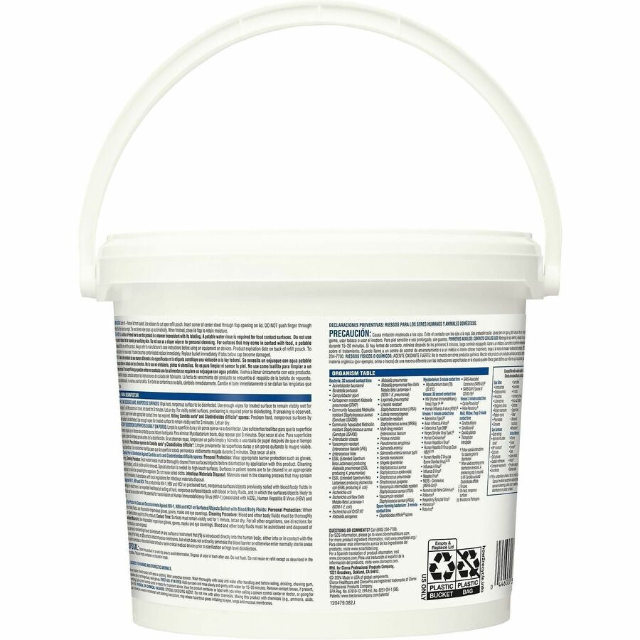 Clorox Healthcare Bleach Germicidal Wipes Bucket - Alternate-Image2