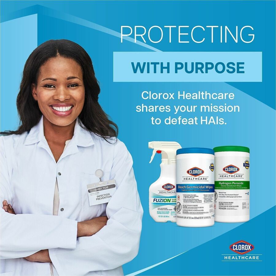 Clorox Healthcare Bleach Germicidal Wipes Bucket - Alternate-Image7