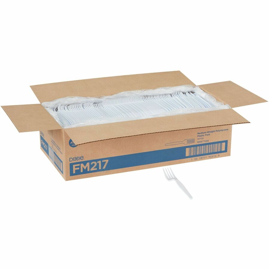Dixie Medium-weight Disposable Forks Grab-N-Go by GP Pro - Top