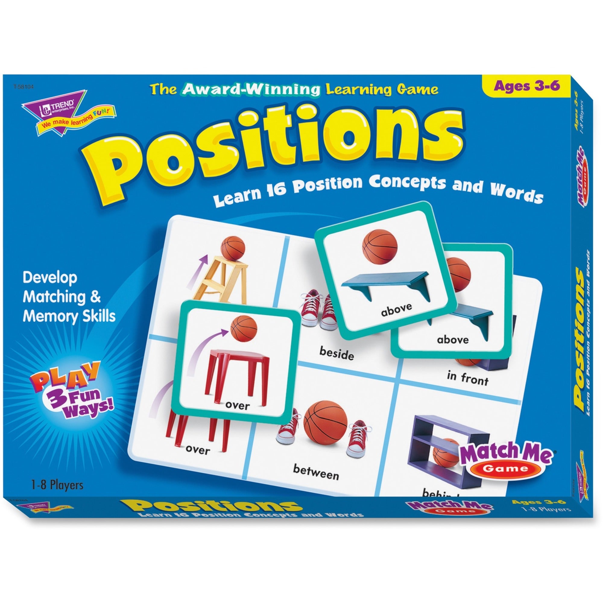 Trend Positions Match Me Games - Educational - 1 / Box