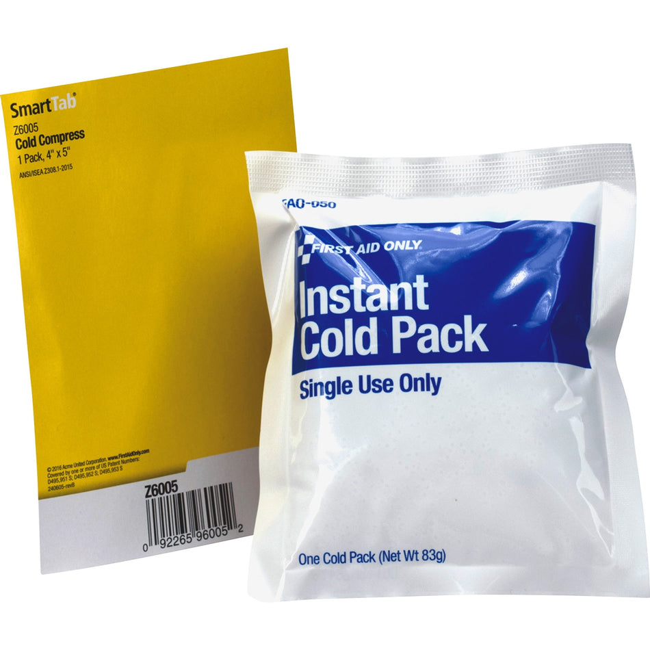 First Aid Only Instant Cold Pack - 6" Height x 4" Width x 5" Depth - 1 Each