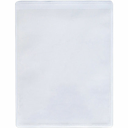 Business Source Shop Ticket Holders - Vinyl Clear - 8.5’’ x 11’’ - 50/Box - Sheet Protectors