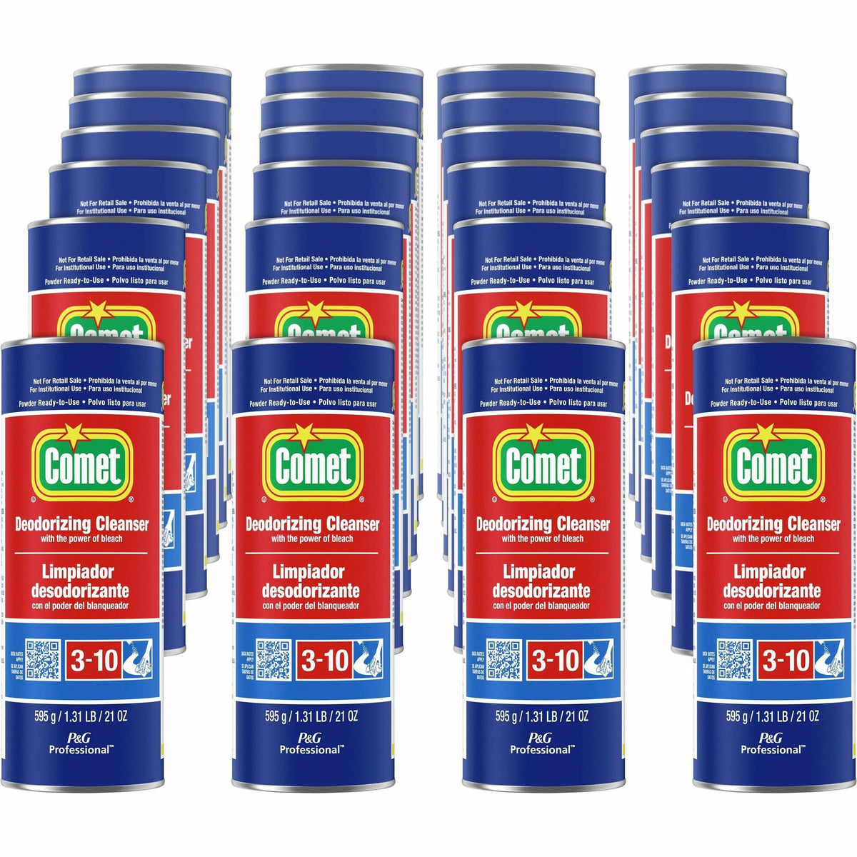 Comet Deodorizing Cleanser - For Multipurpose - 21 oz (1.31 lb) - Recommended For: Stain Remover - Deodorize - 24 / Carton