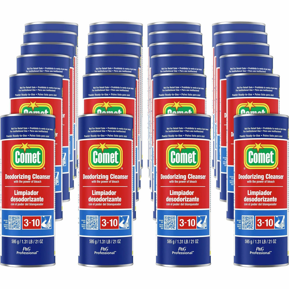 Comet Deodorizing Cleanser - For Multipurpose - 21 oz (1.31 lb) - Recommended For: Stain Remover - Deodorize - 24 / Carton