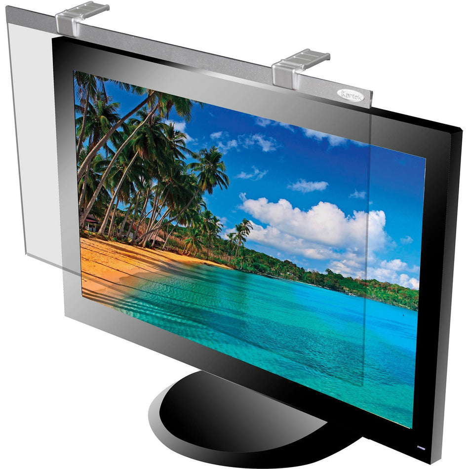 Kantek LCD Protect Anti-Glare Filter Silver - For 20" WidescreenMonitor - Scratch Resistant - Acrylic - Anti-glare - 1 Each