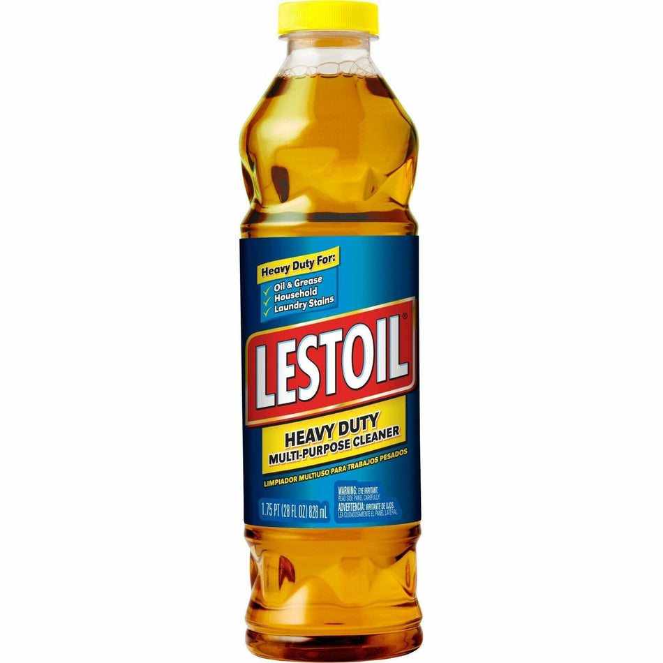 Lestoil Heavy Duty Multi-Purpose Cleaner - For Multipurpose - 28 fl oz (0.9 quart) - Pine Scent - Recommended For: Stain Remover, Grease Remover, Oil Remover, Tar Remover, Dirt Remover - Yellow - 1 Each