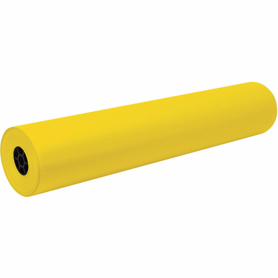 Decorol Flame-Retardant Art Paper Roll - Art, Classroom, Office, Banner, Bulletin Board - 7" Height x 36" Width x 1000 ft Length - Yellow - Sulphite - 1 Roll