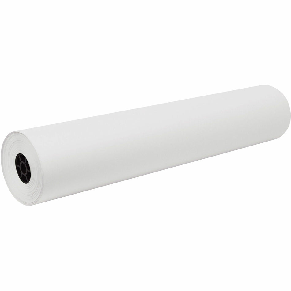 Decorol Flame-Retardant Art Paper Roll - Art, Classroom, Office, Banner, Bulletin Board - 7.40" Height x 36" Width x 1000 ft Length - White - Sulphite - 1 Roll