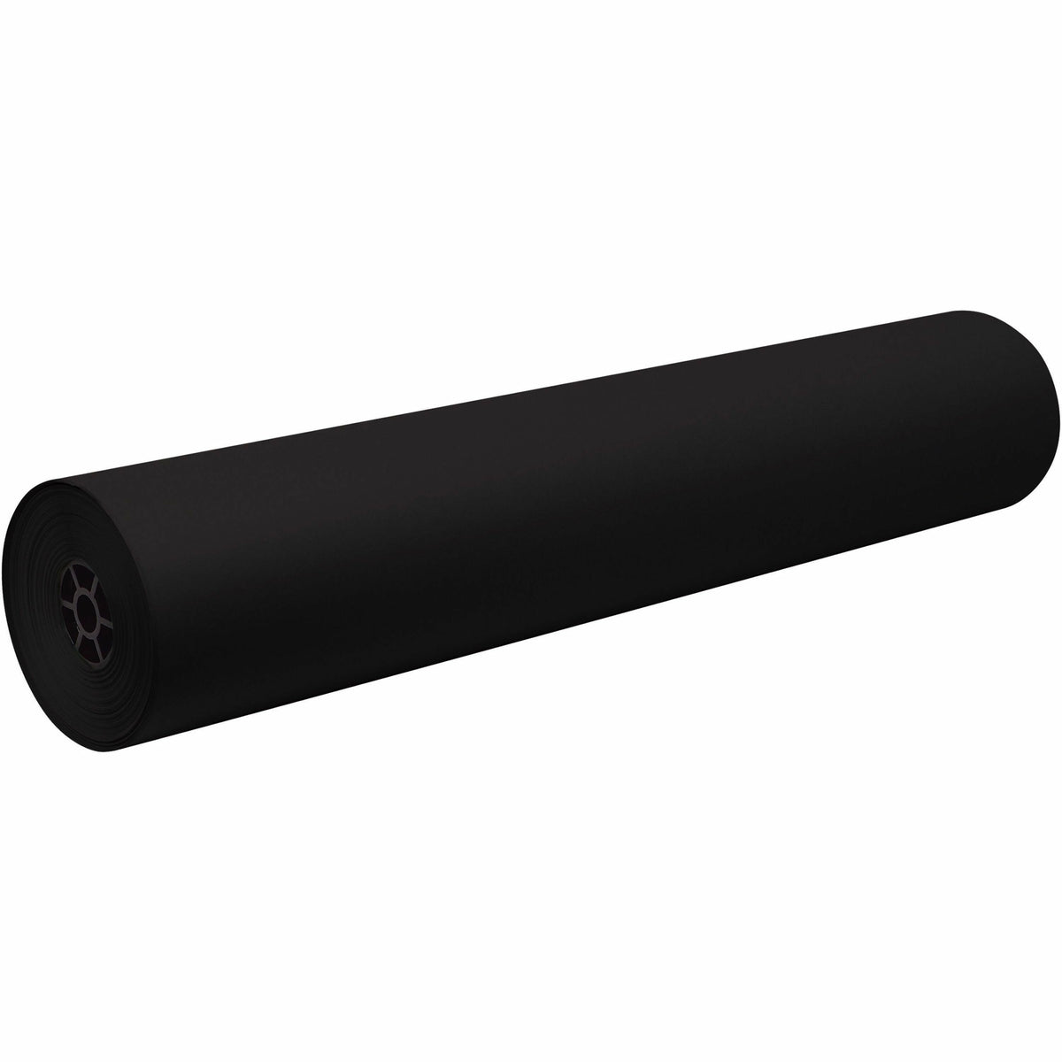 Decorol Flame-Retardant Art Paper Roll - Art, Classroom, Office, Banner, Bulletin Board - 7.40" Height x 36" Width x 1000 ft Length - Black - Sulphite - 1 Roll