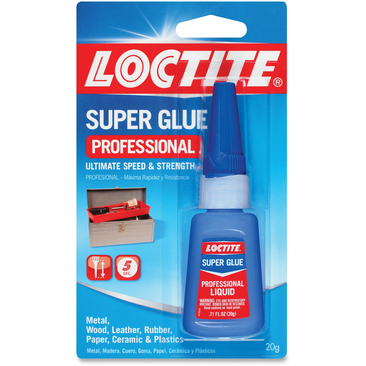 Loctite Professional Liquid Super Glue - 0.71 oz - Clear - 1 Each