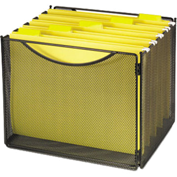 Safco Onyx Steel Mesh Desktop File Box - Alternate-Image1