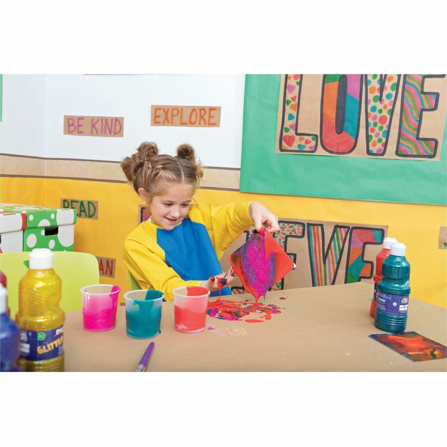 Creativity Street No-Spill Round Paint Cups With Colored Lids - Assorted - 10 / Set