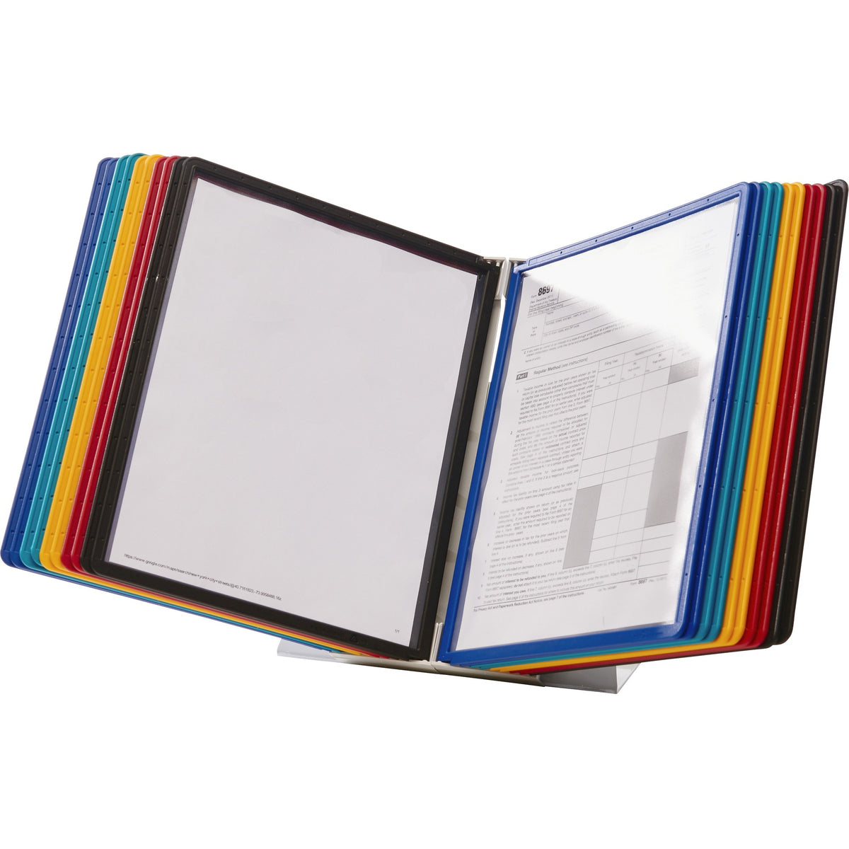 DURABLE Vario 20 Expanding Desk System - Desktop - 20 Panels - Expandable, Eco-friendly, Adjustable Viewing Angle, Rugged, Heavy Duty - 20 / Box