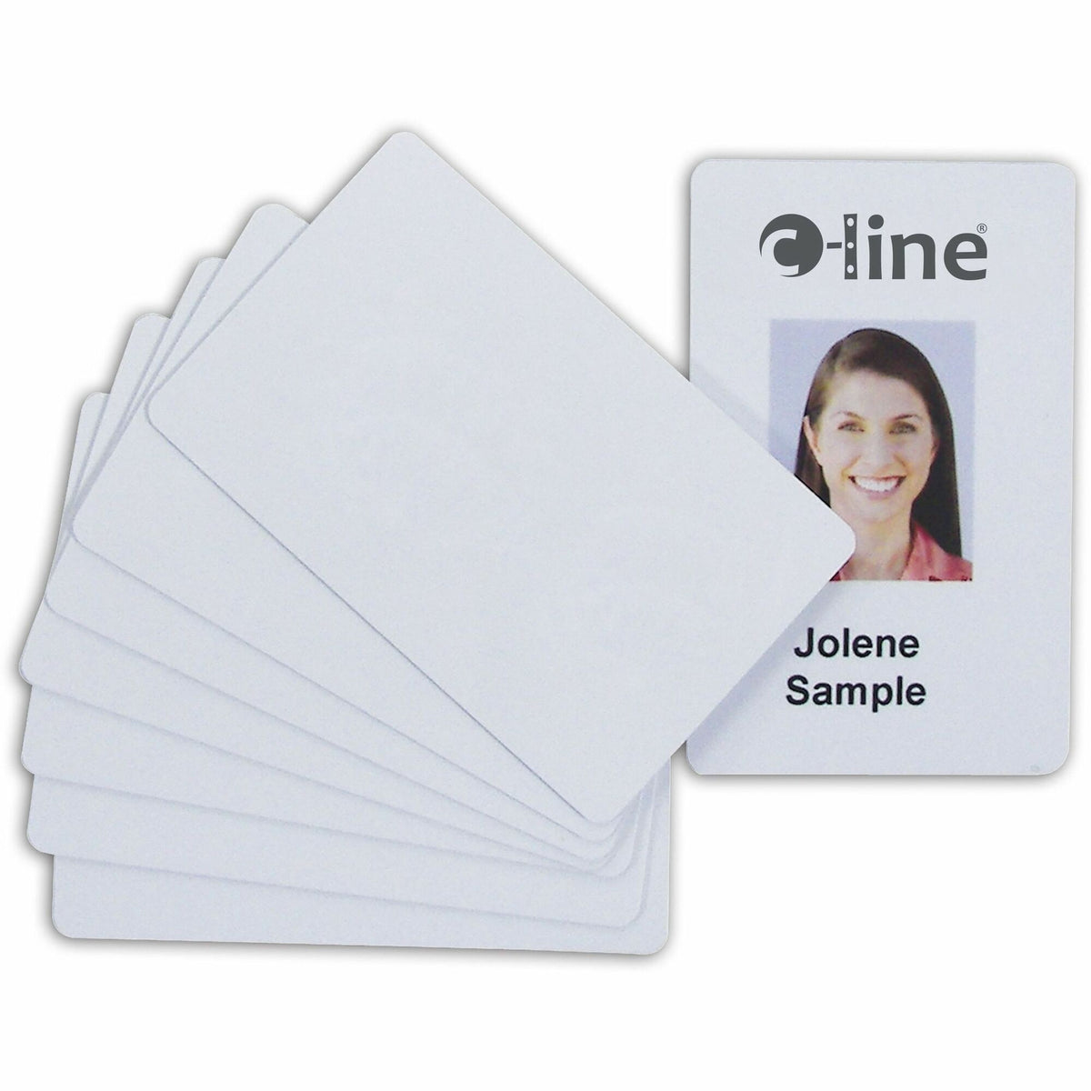 C-Line Graphics Quality Video Grade PVC Cards - 2.13" x 3.38" Length - White - 100 Pack