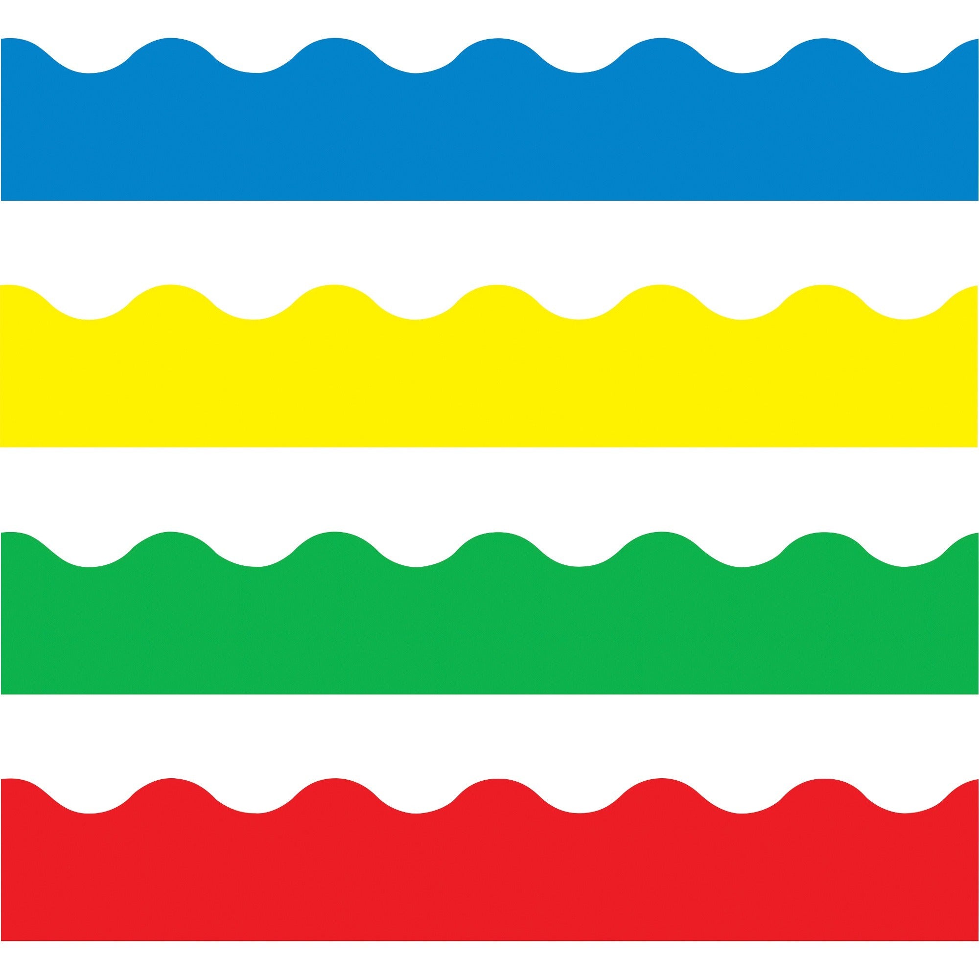 Trend Solid-colored Terrific Trimmers - Durable, Reusable, Precut - 2.25" Width x 1872" Length - Assorted - 1 / Pack