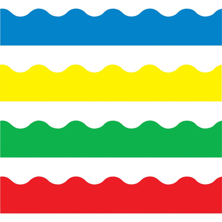 Trend Solid-colored Terrific Trimmers - Durable, Reusable, Precut - 2.25" Width x 1872" Length - Assorted - 1 / Pack