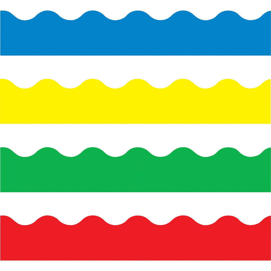 Trend Solid-colored Terrific Trimmers - Durable, Reusable, Precut - 2.25" Width x 1872" Length - Assorted - 1 / Pack