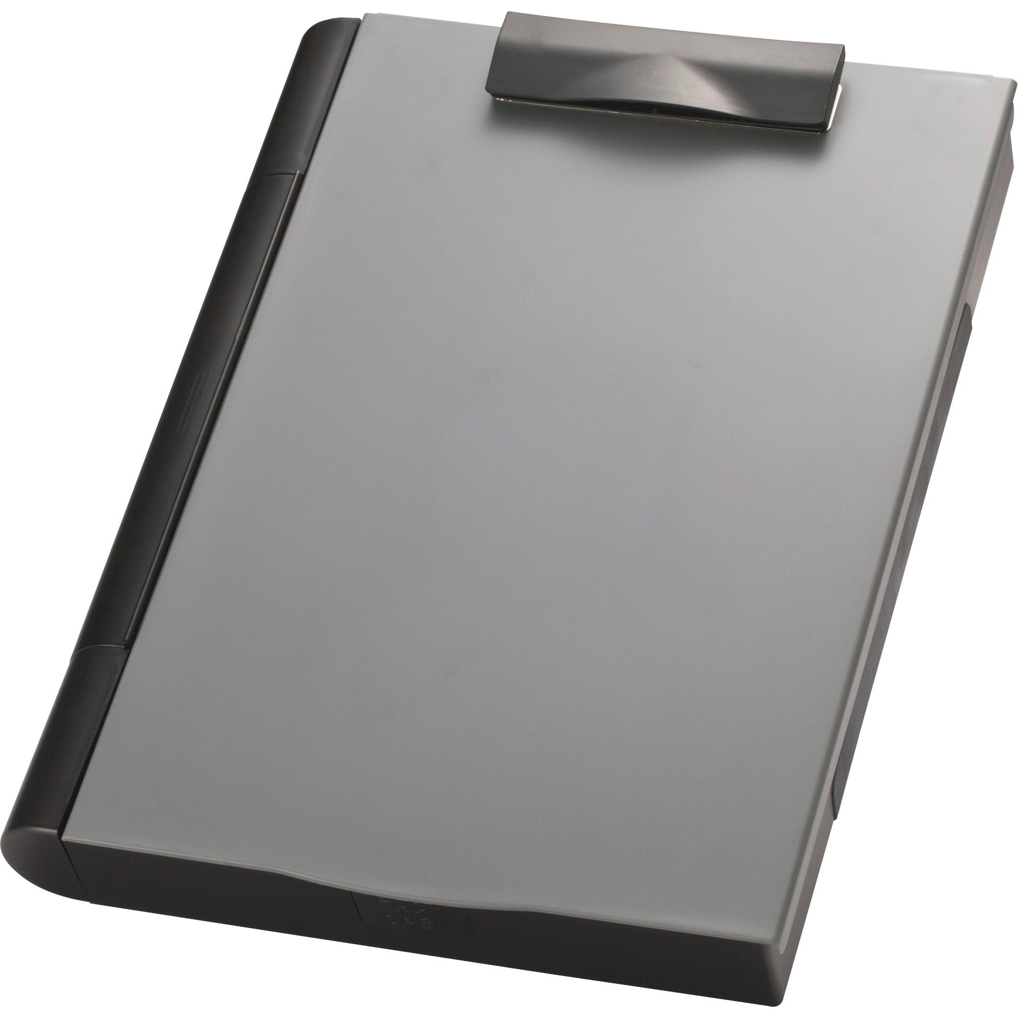 Officemate Double Storage Top-opening Form Holder - 0.75" Clip Capacity - Top Opening - 9" x 12" Sheet Size - Plastic - Gray - 1 Each