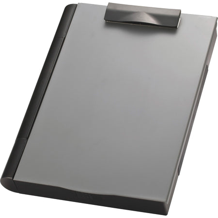 Officemate Double Storage Top-opening Form Holder - 0.75" Clip Capacity - Top Opening - 9" x 12" Sheet Size - Plastic - Gray - 1 Each