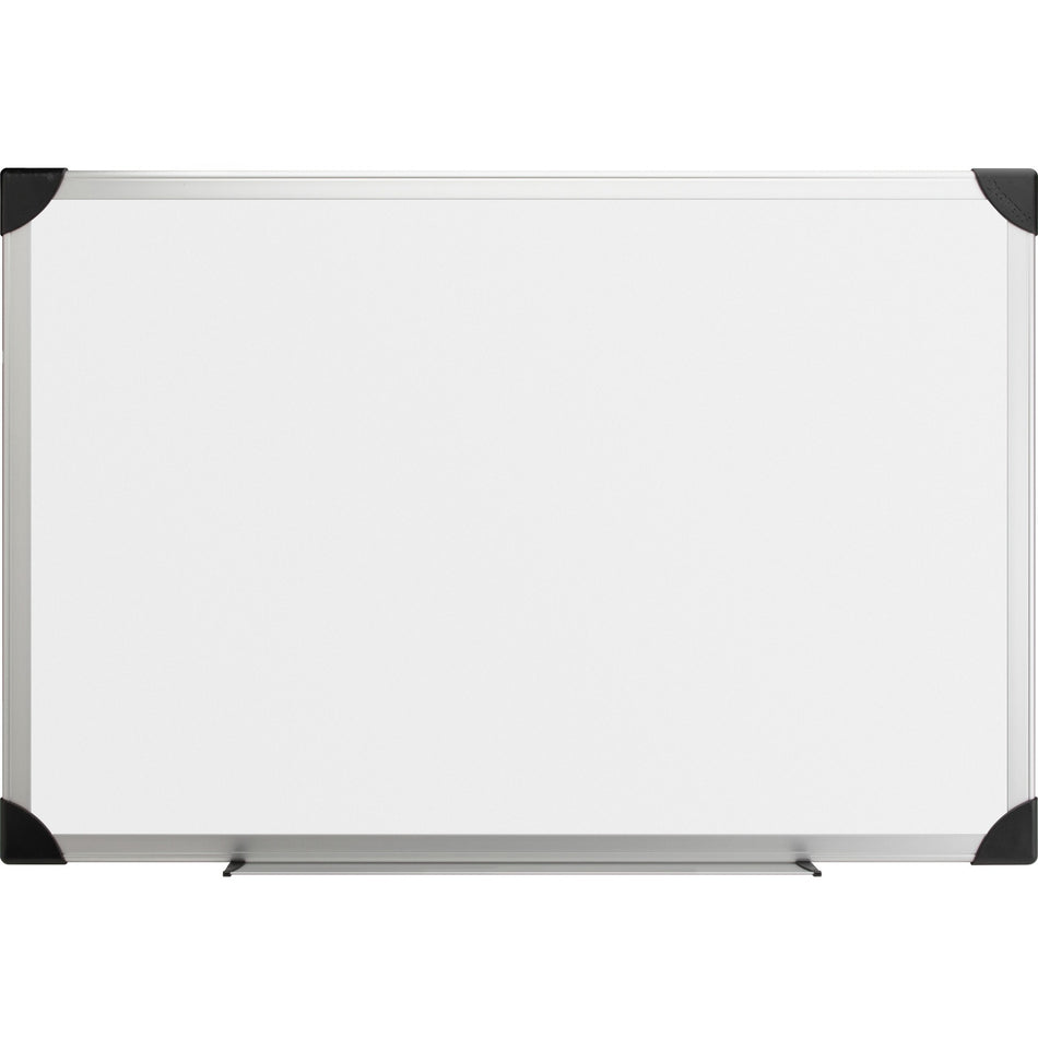 Lorell Dry-erase Board - 48" (4 ft) Width x 36" (3 ft) Height - White Styrene Surface - Aluminum Frame - Ghost Resistant, Scratch Resistant - 1 Each