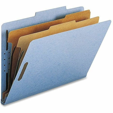 Nature Saver Legal Recycled Classification Folder - 8 1/2" x 14" - 2" for Folder - 2 Divider(s) - 25 pt. - Blue - 100% Recycled - 10 / Box
