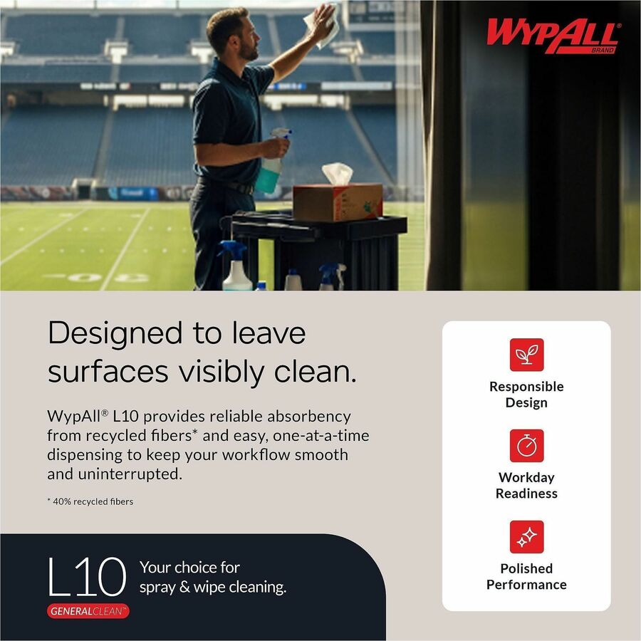 Wypall GeneralClean L10 Light Cleaning Towels - Alternate-Image7