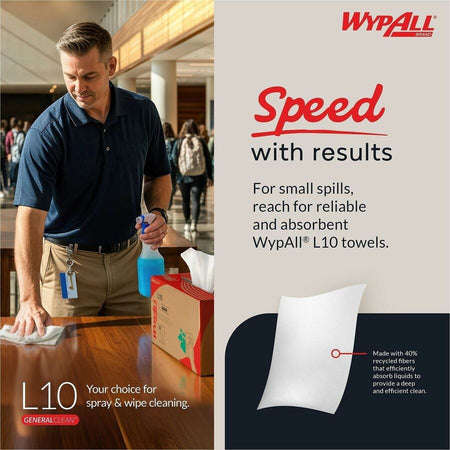 Wypall GeneralClean L10 Light Cleaning Towels - Alternate-Image5