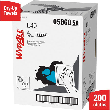 Wypall Power Clean L40 Extra Absorbent Towels - Alternate-Image2
