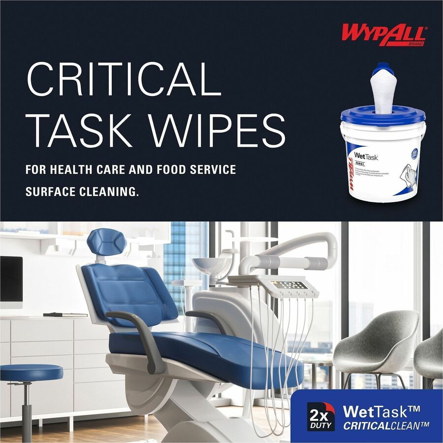 Wypall CriticalClean WetTask Wipers & Bucket - Bottom