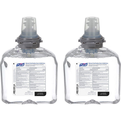 PURELL® Hand Sanitizer Foam Refill - Fragrance-free Scent - 1.27 quart - Hand - Clear - Dye-free, Fragrance-free - 2 / Carton