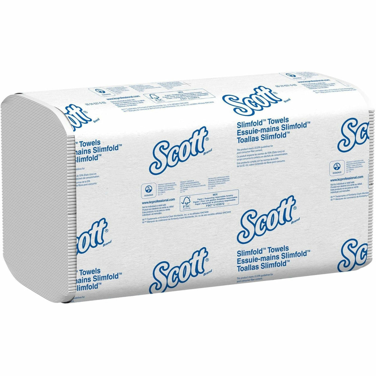 Scott Pro Slimfold Paper Towels - 7.50" Width x 11.60" Length - White - 90/Pack - 24 / Carton