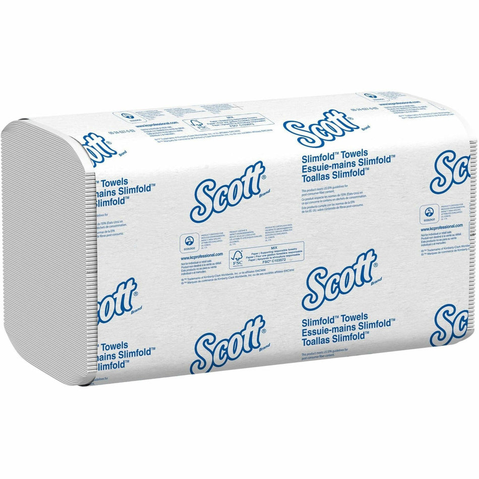 Scott Pro Slimfold Paper Towels - 7.50" Width x 11.60" Length - White - 90/Pack - 24 / Carton