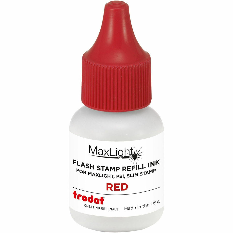 Stamp-Ever Pre-inked Stamp Ink Refill - Red Ink - 0.24 fl oz - Red - Plastic - 1 Each