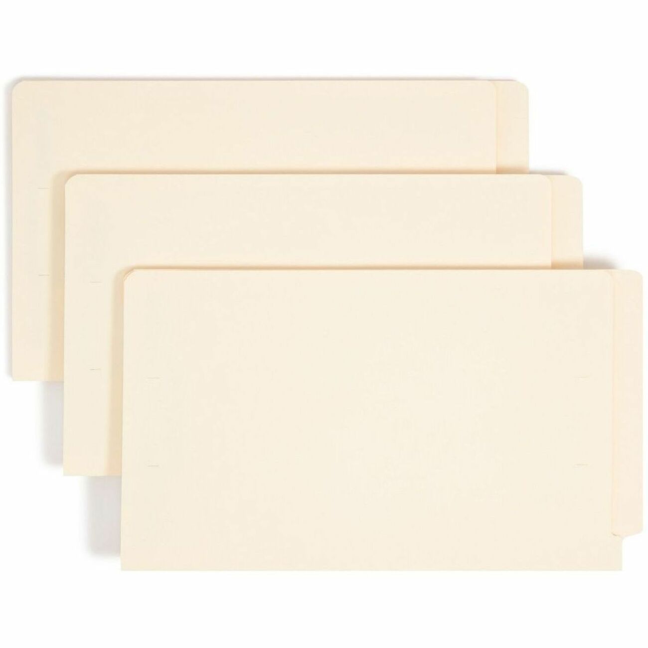 Smead Straight Tab Cut Letter Recycled Fastener Folder - 8 1/2" x 11" - 3/4" Expansion - 2 x 2S Fastener(s) - 2" for Folder - 11 pt. - 2 Plys - Manila - Reinforced Tab - 10% Recycled - 50 / Box