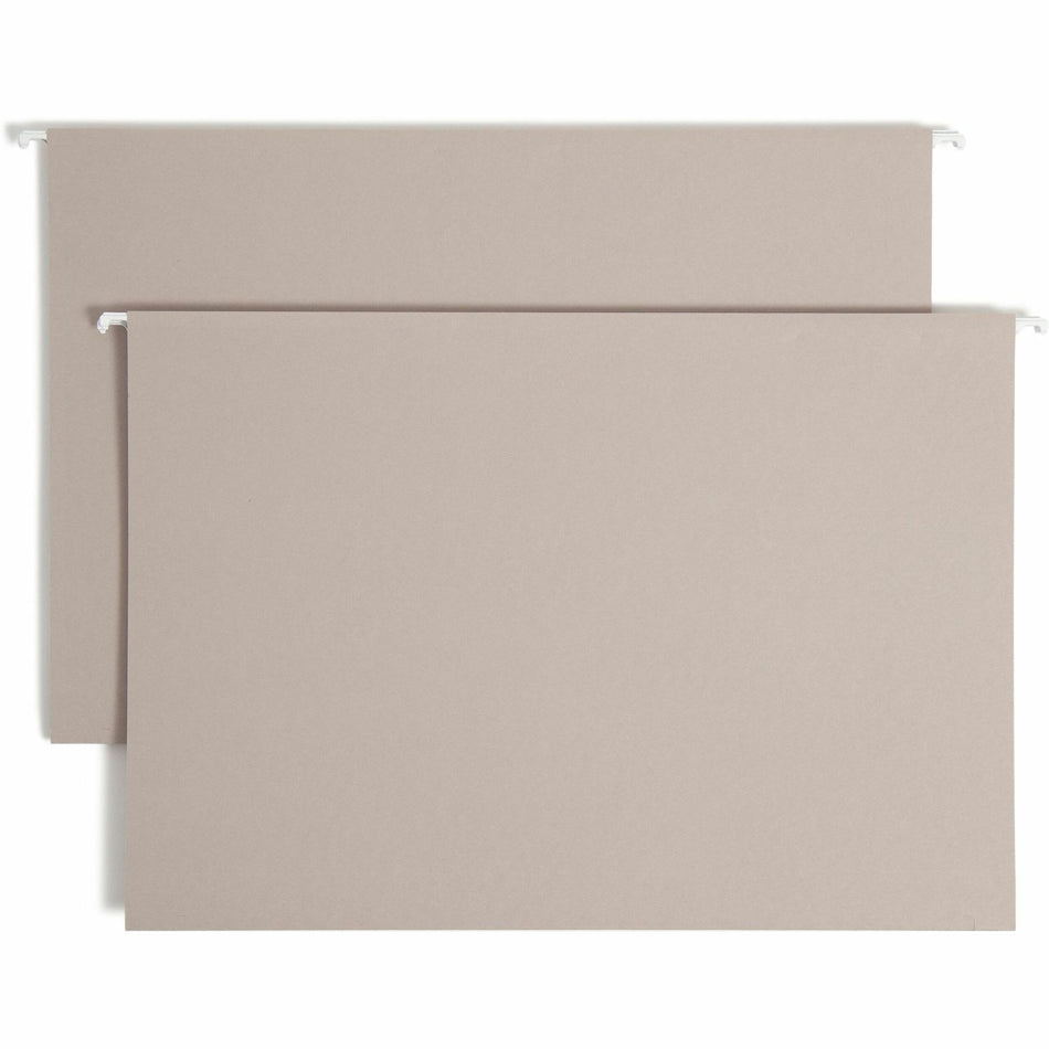 Smead TUFF Legal Recycled Hanging Folder - 8 1/2" x 14" - 2" Expansion - Top Tab Location - 14 pt. - Steel Gray - Tear Resistant - 10% Recycled - 18 / Box