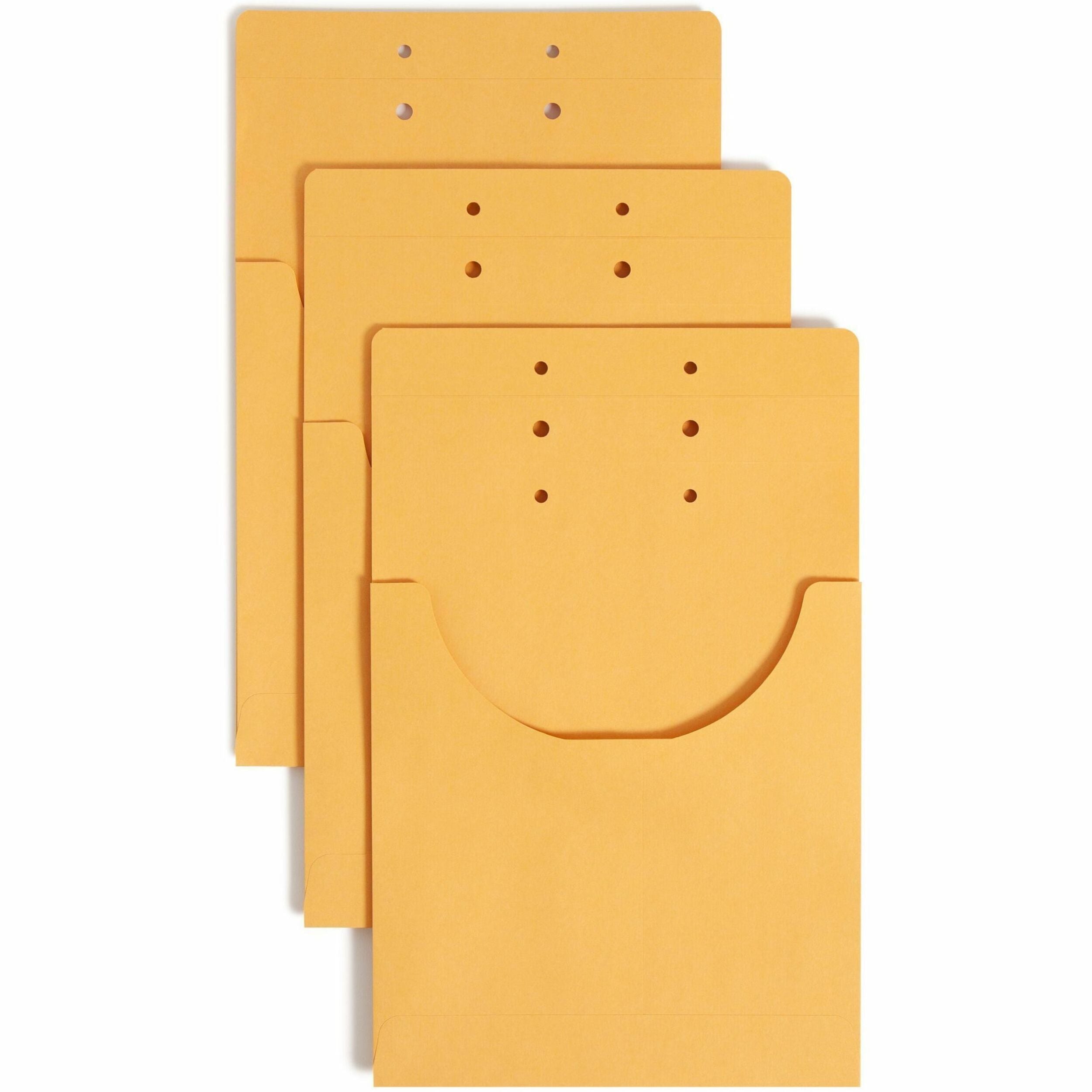 Smead Legal, Letter File Jacket - 8 1/2" x 14" - 3/4" Expansion - 1 Pocket(s) - 7.5 pt. - Kraft - Pre-punched - 100 / Carton