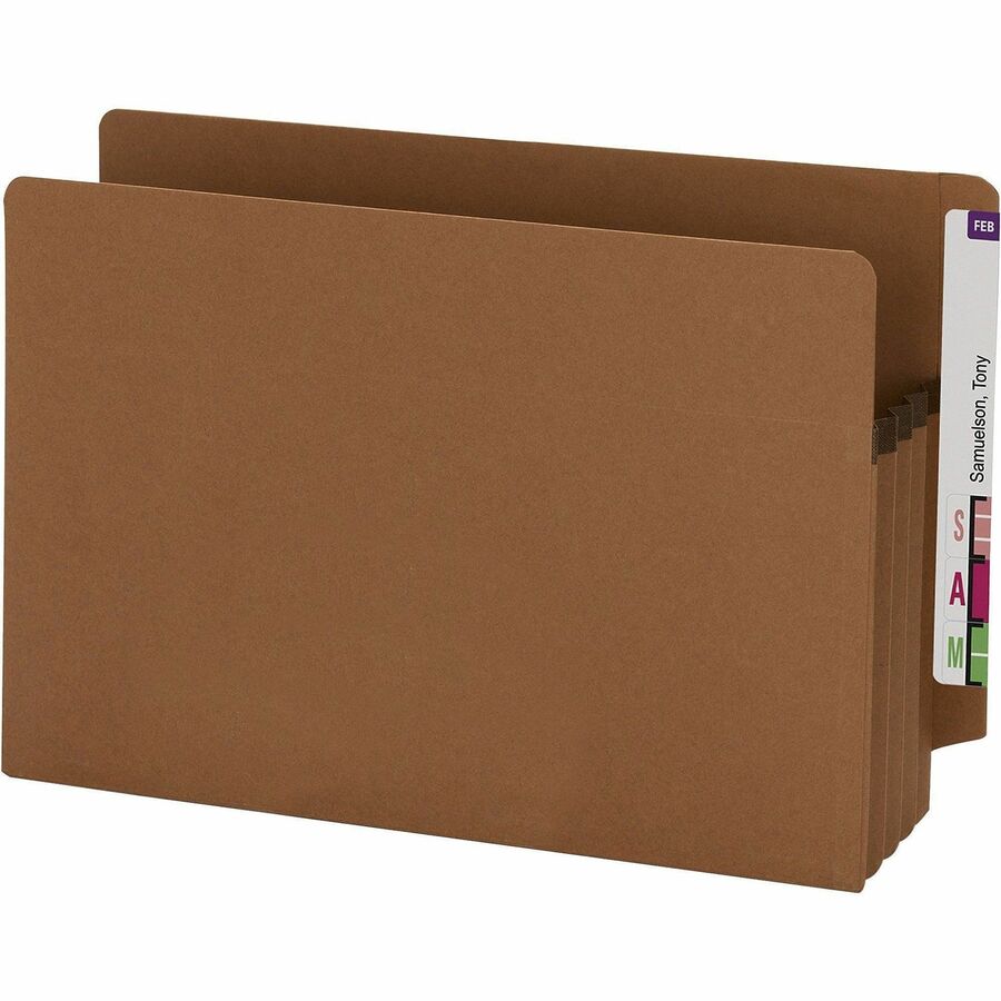 Smead Straight Tab Cut Legal Recycled File Pocket - Left