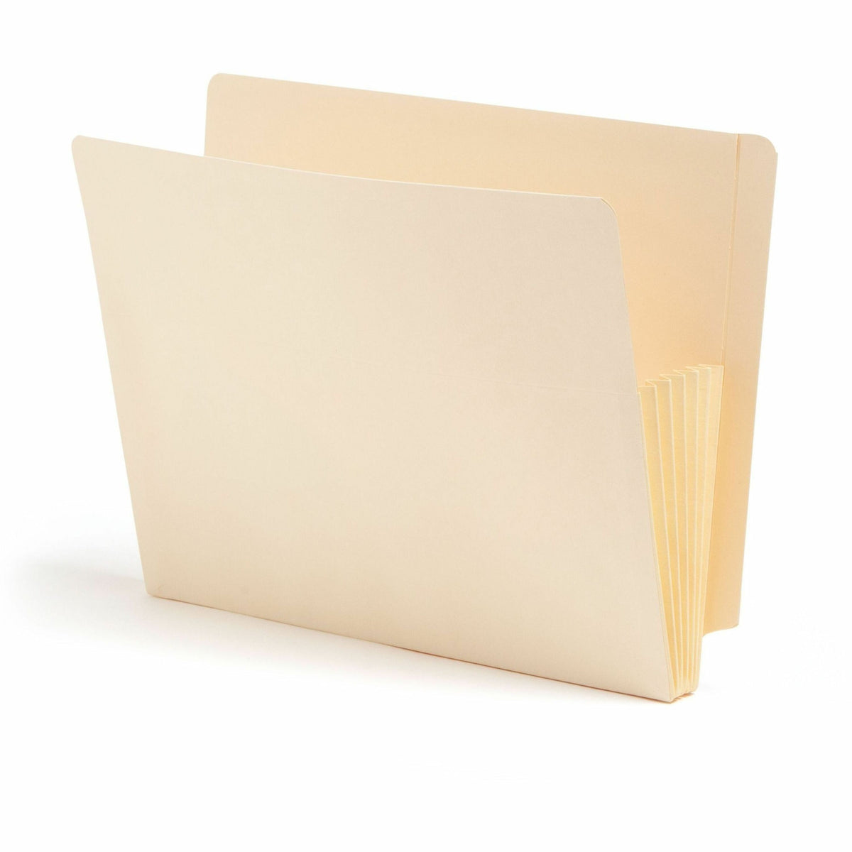 Smead Letter Recycled File Pocket - 8 1/2" x 11" - 5 1/4" Expansion - 2 Plys - Manila - Reinforced Tab - 10% Recycled - 10 / Box